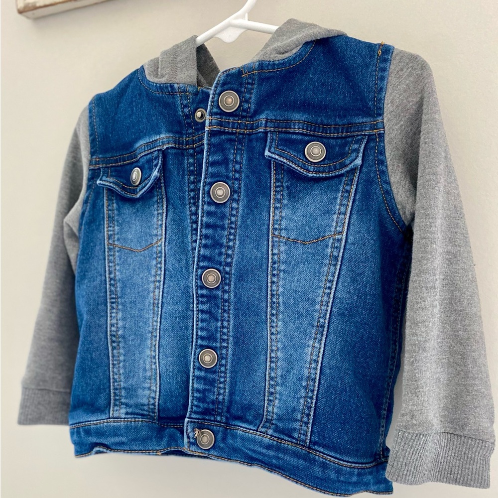 First Impressions Toddler Boys Jean Jacket Hoodie